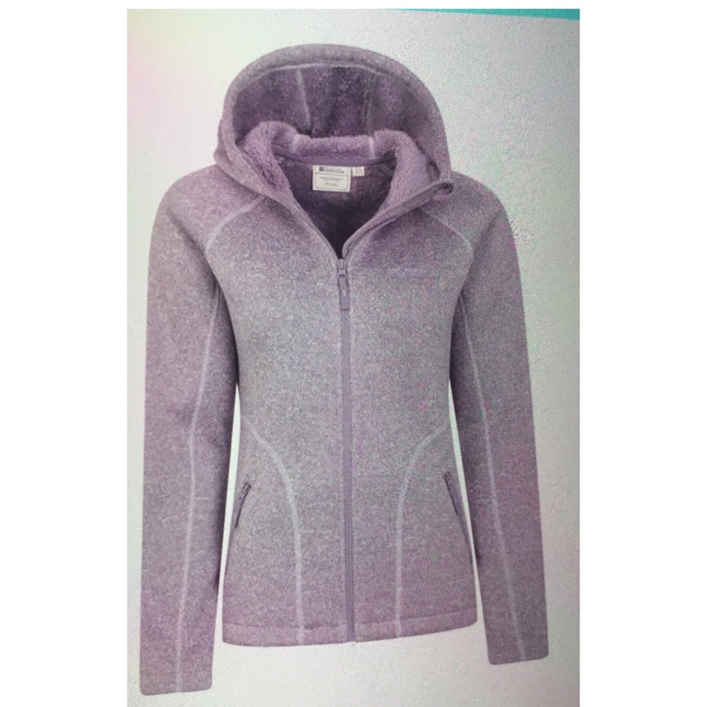 Light purple fleece hoodie